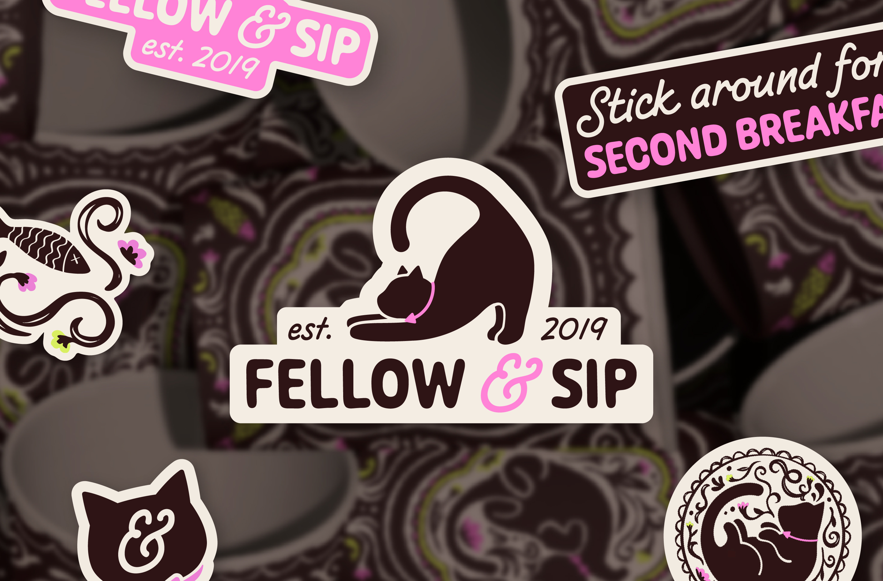 preview image of Fellow & Sip Cat Cafe Brand Concept
